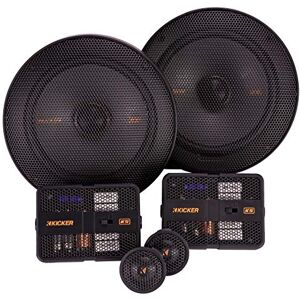 Kicker 51KSS6504 KS -Series Sistema de componentes de 6.5 pulgadas con tweeters de 1 pulgada, 4 ohmios, par Kicker 51KSS6504 KS -Series Sistema de componentes de 6.5 pulgadas con tweeters de 1 pulgada, 4 ohmios, par