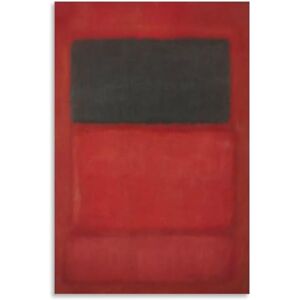 Zchdk Yhdesh Mark Rothko Póster Negro sobre Rojo Arte de Pared Obras de Arte Abstractas Cuadro Mark Rothko Pintura en Lienzo Mark Rothko Impresiones para Decoración del Hogar 50x70cm Sin Marco Zchdk Yhdesh Mark Rothko Póster Negro sobre Rojo Arte de Pared Obras de Arte Abstractas Cuadro Mark Rothko Pintura en Lienzo Mark Rothko Impresiones para Decoración del Hogar 50x70cm Sin Marco