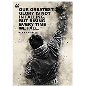 HERW Cuadro sobre Lienzo Carteles E Impresiones Artísticos De Boxeo De Rock Balboa En Blanco Y Negro Pinturas En Lienzo Cuadros Artísticos De Pared para Decoración De Sala De Estar (Sin Marco) HERW Cuadro sobre Lienzo Carteles E Impresiones Artísticos De Boxeo De Rock Balboa En Blanco Y Negro Pinturas En Lienzo Cuadros Artísticos De Pared para Decoración De Sala De Estar (Sin Marco)