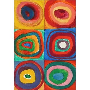 XZSFD NBGEA Wassily Kandinsky Póster Impresiones en Color Cuadro de Arte de Pared Abstracto《Anillos concéntricos》Wassily Kandinsky Cuadro en Lienzo para decoración del hogar 40x60cm Sin Marco XZSFD NBGEA Wassily Kandinsky Póster Impresiones en Color Cuadro de Arte de Pared Abstracto《Anillos concéntricos》Wassily Kandinsky Cuadro en Lienzo para decoración del hogar 40x60cm Sin Marco