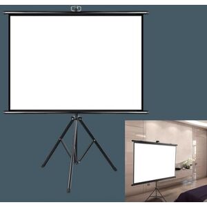 VCHETYUDO Pantalla de proyección, Pantalla de proyector con trípode y soporte (50, 60 y 72 pulgadas, 4:3 y 16:9, multicolor)(Noir,16:9 72in) VCHETYUDO Pantalla de proyección, Pantalla de proyector con trípode y soporte (50, 60 y 72 pulgadas, 4:3 y 16:9, multicolor)(Noir,16:9 72in)