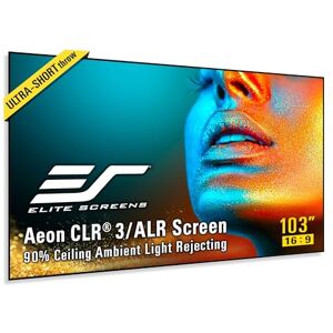 Elite Screens Aeon UST ALR Pantalla para Proyector 103" 16:9 4K, Rechazo de Luz Ambiental 90%, Marco Fijo, Sin Bordes, Color Gris, para Cine en Casa Elite Screens Aeon UST ALR Pantalla para Proyector 103" 16:9 4K, Rechazo de Luz Ambiental 90%, Marco Fijo, Sin Bordes, Color Gris, para Cine en Casa