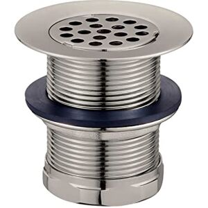 Kingston KBU1008 Seattle Barra de rejilla de latón de 2 pulgadas, drenaje de fregadero utilitario, níquel cepillado Kingston KBU1008 Seattle Barra de rejilla de latón de 2 pulgadas, drenaje de fregadero utilitario, níquel cepillado