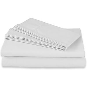 Spring Air Juego de Sábanas 100% Algodón, Blanco, King Size Spring Air Juego de Sábanas 100% Algodón, Blanco, King Size