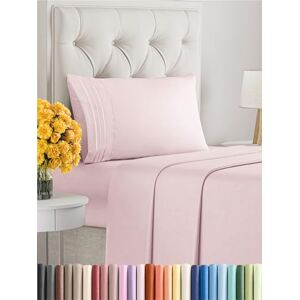 CGK Unlimited Juego de sábanas transpirables y refrescantes para dormitorio universitario de estilo hotel extrasuaves bolsillos profundos sin arrugas cómodas tamaño individual XL 3 piezas CGK Unlimited Juego de sábanas transpirables y refrescantes para dormitorio universitario de estilo hotel extrasuaves bolsillos profundos sin arrugas cómodas tamaño individual XL 3 piezas