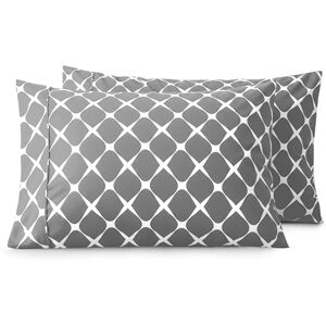 Elegant Comfort Juego de funda de almohada de lujo ultra suave de 2 piezas, microfibra de calidad de hotel 1500 de doble cepillado, resistente a las arrugas, estándar/Queen, patrón Bloomingdale gris Elegant Comfort Juego de funda de almohada de lujo ultra suave de 2 piezas, microfibra de calidad de hotel 1500 de doble cepillado, resistente a las arrugas, estándar/Queen, patrón Bloomingdale gris