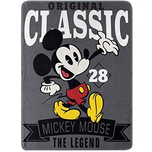 Disney 's Mickey Mouse, Manta de Micro Raschel A Classic, 46 x 60 Pulgadas, Multicolor Disney 's Mickey Mouse, Manta de Micro Raschel A Classic, 46 x 60 Pulgadas, Multicolor