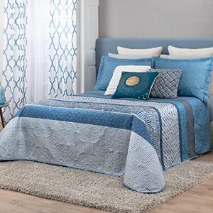 ESQUIMAL Edredón Ligero Pinsonic Estampado/Liso Doble Vista con Fundas de Almohada Colcha Reversible Ideal para Cualquier Temporada del año (Cedric, Matrimonial) ESQUIMAL Edredón Ligero Pinsonic Estampado/Liso Doble Vista con Fundas de Almohada Colcha Reversible Ideal para Cualquier Temporada del año (Cedric, Matrimonial)