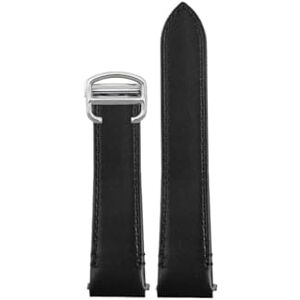 ZCSADDA Correa de reloj de liberación rápida de 19 mm y 21 mm compatible con Cartier Santos WSSA0010, correa de repuesto for hombre, tamaño mediano y grande, color negro y marrón.(B black silver,21mm) ZCSADDA Correa de reloj de liberación rápida de 19 mm y 21 mm compatible con Cartier Santos WSSA0010, correa de repuesto for hombre, tamaño mediano y grande, color negro y marrón.(B black silver,21mm)