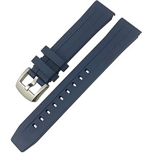 MGTCAR Correa de reloj para Tissot 1853 Seastar T120 T114 de goma deportiva de buceo negro y azul suave correa de silicona de 19 mm y 20 mm (cierre de pin azul, 19 mm) MGTCAR Correa de reloj para Tissot 1853 Seastar T120 T114 de goma deportiva de buceo negro y azul suave correa de silicona de 19 mm y 20 mm (cierre de pin azul, 19 mm)