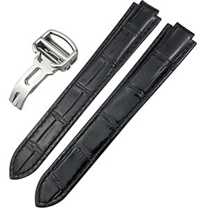 Wscebck Correa de cuero genuino para reloj 14 mm 16 mm 18 mm 20 mm 22 mm para Ballon Bleu De Cartier tipo convexo, correa de becerro colorida (Color: Negro, Tamaño: 14 mm) Wscebck Correa de cuero genuino para reloj 14 mm 16 mm 18 mm 20 mm 22 mm para Ballon Bleu De Cartier tipo convexo, correa de becerro colorida (Color: Negro, Tamaño: 14 mm)