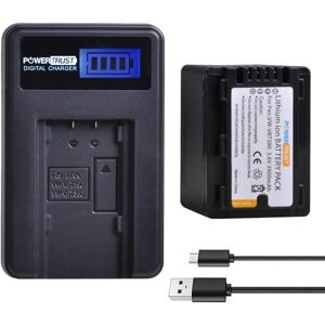 PowerTrust Paquete de 1 baterías VW-VBT380 VW-VBT190 + cargador USB LCD para Panasonic HC-V210, HC-V250, HC-V380, HC-V510, HC-V520, HC-V550, HC-V710, HC-V720, HC-V750, HC-V755550, HC-V750 7 PowerTrust Paquete de 1 baterías VW-VBT380 VW-VBT190 + cargador USB LCD para Panasonic HC-V210, HC-V250, HC-V380, HC-V510, HC-V520, HC-V550, HC-V710, HC-V720, HC-V750, HC-V755550, HC-V750 7