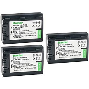 Kastar Batería para Sony NP-FH50, NP-FH40, NP-FH30 y Sony DSLR-A230, DSLR-A330, DSLR-A290, DSLR-A380, DSLR-A390, HDR-TG1E, HDR-TG3, HDR-TG5, HDR-TG5 VVVVTTTG7, DSC-HX1, DSC-HX200, DSC-HX100V Kastar Batería para Sony NP-FH50, NP-FH40, NP-FH30 y Sony DSLR-A230, DSLR-A330, DSLR-A290, DSLR-A380, DSLR-A390, HDR-TG1E, HDR-TG3, HDR-TG5, HDR-TG5 VVVVTTTG7, DSC-HX1, DSC-HX200, DSC-HX100V