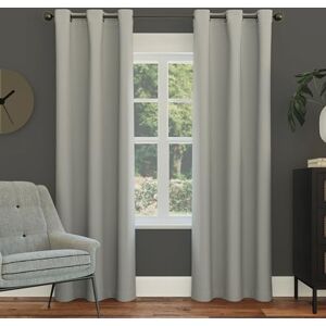 Sun Easton Panel de Cortina oscurecedora con Ojales, Ahorro de energía, 40 x 95 Pulgadas, Color Gris Plateado Sun Easton Panel de Cortina oscurecedora con Ojales, Ahorro de energía, 40 x 95 Pulgadas, Color Gris Plateado