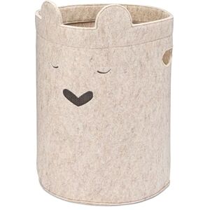 Parker Baby Co. Parker Baby Bear Cesta de lavandería de fieltro para bebé, amplia y plegable, para guardería, cesta ligera con asas flexibles y resistentes, colores neutros y se adapta a cualquier habitación Parker Baby Co. Parker Baby Bear Cesta de lavandería de fieltro para bebé, amplia y plegable, para guardería, cesta ligera con asas flexibles y resistentes, colores neutros y se adapta a cualquier habitación