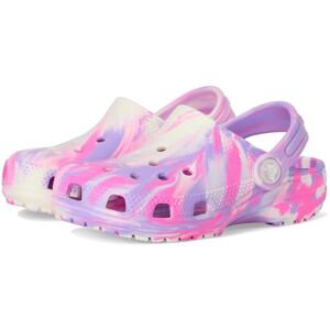 Crocs Zueco clásico teñido Anudado para niños, Pink Crush/Multi Glow in The Dark, 5 Toddler Crocs Zueco clásico teñido Anudado para niños, Pink Crush/Multi Glow in The Dark, 5 Toddler
