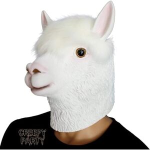 CreepyParty Máscara de Cabeza Animal de Látex de Fiesta de TrajeLujo de Halloween de Novedad Alpaca CreepyParty Máscara de Cabeza Animal de Látex de Fiesta de TrajeLujo de Halloween de Novedad Alpaca