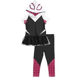Marvel Avengers Spider-Man Spider-Gwen Captain America playera y leggings para cosplay para niñas de niño a niño pequeño, Spider-gwen, 5 Años Marvel Avengers Spider-Man Spider-Gwen Captain America playera y leggings para cosplay para niñas de niño a niño pequeño, Spider-gwen, 5 Años