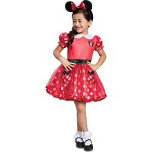 Disguise Disney Minnie Mouse Disfraz para niña, rojo, talla M (3T-4T) Disguise Disney Minnie Mouse Disfraz para niña, rojo, talla M (3T-4T)