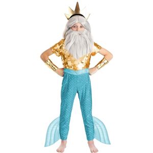 Fun Costumes Child's Disney The Little Mermaid King Triton Costume, Poseidon Sea God Cosplay Dress-Up Officially Licensed X-Large Fun Costumes Child's Disney The Little Mermaid King Triton Costume, Poseidon Sea God Cosplay Dress-Up Officially Licensed X-Large