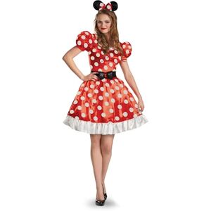 Disguise Disney Disfraz clásico de Minnie Mouse rojo para mujer, extragrande (18-20), X-Large (18-20) US Disguise Disney Disfraz clásico de Minnie Mouse rojo para mujer, extragrande (18-20), X-Large (18-20) US