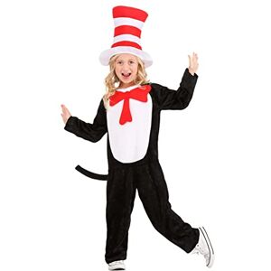 elope Dr. Seuss the Cat in the Hat Costume for Kids Polyester Velvet Jumpsuit, Felt Top Hat & Tail X-Large elope Dr. Seuss the Cat in the Hat Costume for Kids Polyester Velvet Jumpsuit, Felt Top Hat & Tail X-Large