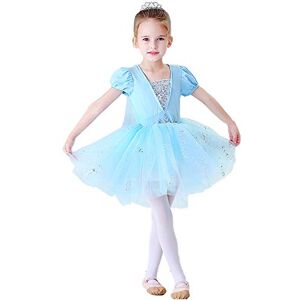 Daisy Tech Disfraz tutu bailarina de ballet para niña pequeñas, Vestido de baile princesa con capa, talla 3-4 años, azul Daisy Tech Disfraz tutu bailarina de ballet para niña pequeñas, Vestido de baile princesa con capa, talla 3-4 años, azul