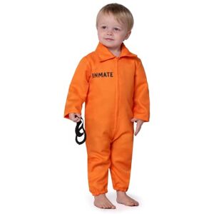 Spooktacular Creations Traje de prisionero unisex para bebés de 12-18 meses, mono de disfraz para niñas y niños pequeños en fiesta de disfraces de Halloween Spooktacular Creations Traje de prisionero unisex para bebés de 12-18 meses, mono de disfraz para niñas y niños pequeños en fiesta de disfraces de Halloween