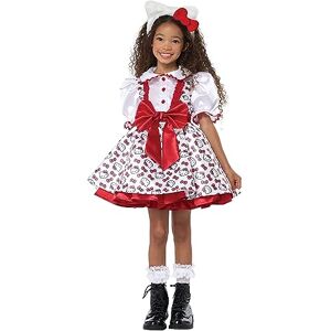 California Costumes Hello Kitty Vestido de fiesta clásico, niño, pequeño, blanco/rojo California Costumes Hello Kitty Vestido de fiesta clásico, niño, pequeño, blanco/rojo