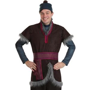 elope Kit de disfraz de Disney Frozen Kristoff para hombre con túnica, faja y sombrero para Halloween, fiestas, eventos de cosplay, talla S elope Kit de disfraz de Disney Frozen Kristoff para hombre con túnica, faja y sombrero para Halloween, fiestas, eventos de cosplay, talla S