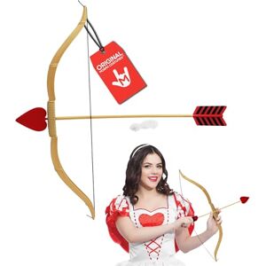 Nicky Bigs Novelties Conjunto de mini cupidos unisex para adultos, lazo y flecha, accesorio de disfraz de San Valentín, Oro, Talla única Nicky Bigs Novelties Conjunto de mini cupidos unisex para adultos, lazo y flecha, accesorio de disfraz de San Valentín, Oro, Talla única