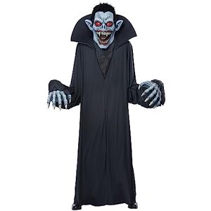 California Costumes Disfraz de calabaza terror para adultos, color negro/verde, talla única, Negro -, Talla única California Costumes Disfraz de calabaza terror para adultos, color negro/verde, talla única, Negro -, Talla única