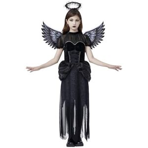 Spooktacular Creations Disfraces de Halloween para Niños. Disfraz de Ángel para Niñas con Alas, Vestido de Ángel Negro, Traje Oscuro de Niño, Conjunto de Diablo para Fiestas de Juegos de Roles Spooktacular Creations Disfraces de Halloween para Niños. Disfraz de Ángel para Niñas con Alas, Vestido de Ángel Negro, Traje Oscuro de Niño, Conjunto de Diablo para Fiestas de Juegos de Roles