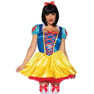 Leg Avenue Women's 2 Piece Fairytale Snow White Costume, Multi, Medium/Large Leg Avenue Women's 2 Piece Fairytale Snow White Costume, Multi, Medium/Large