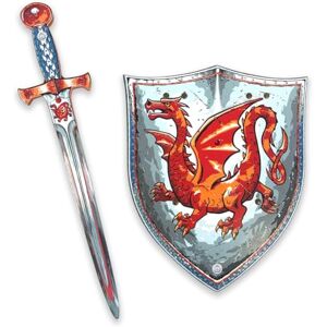 Liontouch Espada y escudo de espuma de dragón ámbar para niños de 3 a 8 años Juego de caballero medieval para jugar con temática de dragón rojo Armas seguras y accesorios de batalla para Liontouch Espada y escudo de espuma de dragón ámbar para niños de 3 a 8 años Juego de caballero medieval para jugar con temática de dragón rojo Armas seguras y accesorios de batalla para