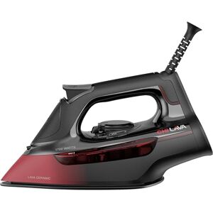 CHI Steam Iron for Clothes with 300+ Holes for Powerful Steaming, Temperature Guide Dial, 1700 Watts, XL 10’ Cord, 3-Way Auto Shutoff, Lava Infused Ceramic Soleplate, Black CHI Steam Iron for Clothes with 300+ Holes for Powerful Steaming, Temperature Guide Dial, 1700 Watts, XL 10’ Cord, 3-Way Auto Shutoff, Lava Infused Ceramic Soleplate, Black
