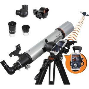 Celestron — Telescopio para smartphone StarSense Explorer DX 102AZ compatible con la aplicación StarSense — Funciona con la aplicación StarSense para ayudarte a encontrar estrellas, planetas y más — Refractor de 102 mm — Compatible con iPhone/Android Celestron — Telescopio para smartphone StarSense Explorer DX 102AZ compatible con la aplicación StarSense — Funciona con la aplicación StarSense para ayudarte a encontrar estrellas, planetas y más — Refractor de 102 mm — Compatible con iPhone/Android