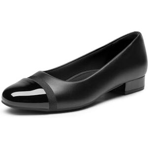 DREAM PAIRS Zapatos de Tacon bajo para Mujer, Flats de Mujer con Punta Cerrada,Size 24.0 cm,Negro-Pat,SDPU2461W DREAM PAIRS Zapatos de Tacon bajo para Mujer, Flats de Mujer con Punta Cerrada,Size 24.0 cm,Negro-Pat,SDPU2461W