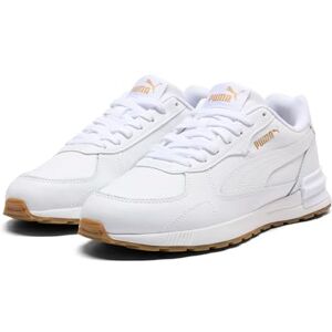 PUMA Graviton Zapatos para Mujer, Color Blanco, Negro, Nimbus Cloud-Glacial Blue-Lotus, 8.5, White-White-Team Gold, 24 cm PUMA Graviton Zapatos para Mujer, Color Blanco, Negro, Nimbus Cloud-Glacial Blue-Lotus, 8.5, White-White-Team Gold, 24 cm