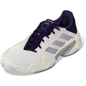 Adidas Barricade 13 Tenis Tenis para Mujer, Blanco/Ciruela en Polvo/Aurora Ciruela, 24.5 cm Adidas Barricade 13 Tenis Tenis para Mujer, Blanco/Ciruela en Polvo/Aurora Ciruela, 24.5 cm