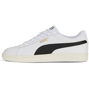 PUMA , Tenis Casuales Smash 3.0 L, Unisex, Blanco con Negro, Talla 24,5 PUMA , Tenis Casuales Smash 3.0 L, Unisex, Blanco con Negro, Talla 24,5
