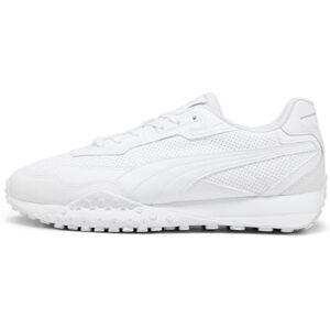 PUMA , Tenis de Cuero Blktop Rider, Unisex, Blanco con Plateado, Talla 23,5 PUMA , Tenis de Cuero Blktop Rider, Unisex, Blanco con Plateado, Talla 23,5