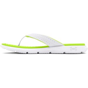 Under Armour Ignite Pro Marbella Sandalias para mujer, (102) Blanco/Blanco/Amarillo de Alta Visibilidad, 28 cm Under Armour Ignite Pro Marbella Sandalias para mujer, (102) Blanco/Blanco/Amarillo de Alta Visibilidad, 28 cm