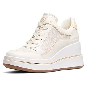 Michael Kors Emmy Wedge Tenis de Entrenamiento para Mujer, Vainilla, 22.5 cm Michael Kors Emmy Wedge Tenis de Entrenamiento para Mujer, Vainilla, 22.5 cm