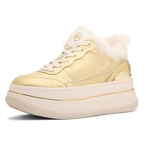 Michael Kors Hayes Tenis con Cordones para Mujer, Oro, 10 Michael Kors Hayes Tenis con Cordones para Mujer, Oro, 10