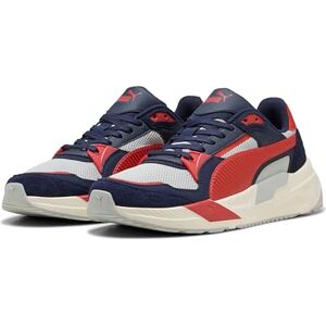 PUMA , Tenis Casuales Trinity 2, Unisex, Gris con Rojo y Azul, Talla 26 PUMA , Tenis Casuales Trinity 2, Unisex, Gris con Rojo y Azul, Talla 26