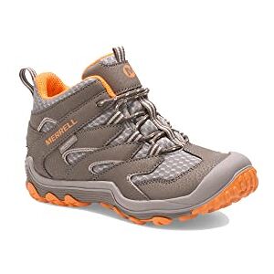 Merrell Kids' Chameleon 7 Access Mid Waterproof Hiking Boot, Gunsmoke/Orange, 2 M US Little Kid Merrell Kids' Chameleon 7 Access Mid Waterproof Hiking Boot, Gunsmoke/Orange, 2 M US Little Kid