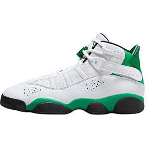 Nike Jordan 6 Rings GS Zapatos para niños, negro, verde, blanco (White/Lucky Green/Black), 4.5 Big Kid Nike Jordan 6 Rings GS Zapatos para niños, negro, verde, blanco (White/Lucky Green/Black), 4.5 Big Kid
