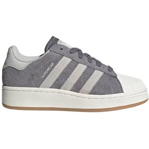 Adidas Superstar XLG Tenis deportivos con cordones para mujer, estilo casual, color beige, Gris, 25.5 cm Adidas Superstar XLG Tenis deportivos con cordones para mujer, estilo casual, color beige, Gris, 25.5 cm