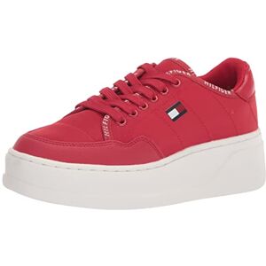Tommy Hilfiger Grazie Tenis para Mujer, Rojo -, 6 US Tommy Hilfiger Grazie Tenis para Mujer, Rojo -, 6 US